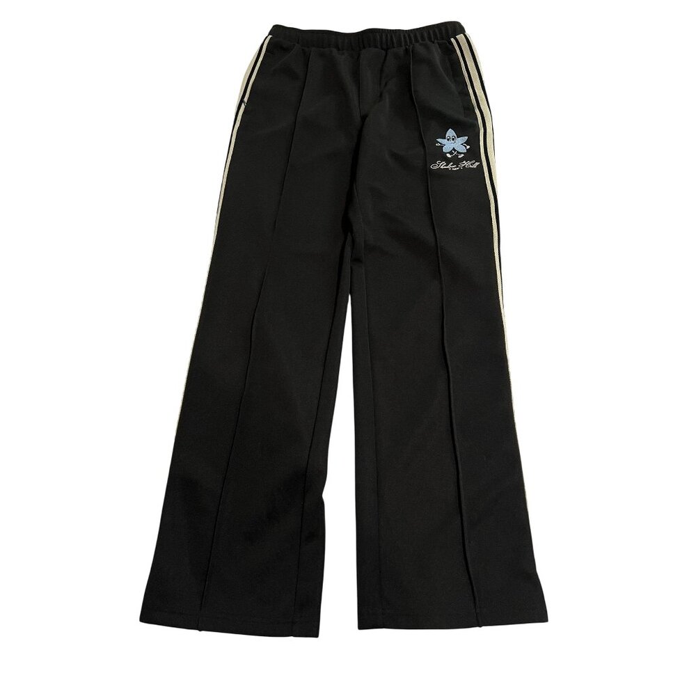 Shadow Hill Side Stripe Sweatpants in Black Cream